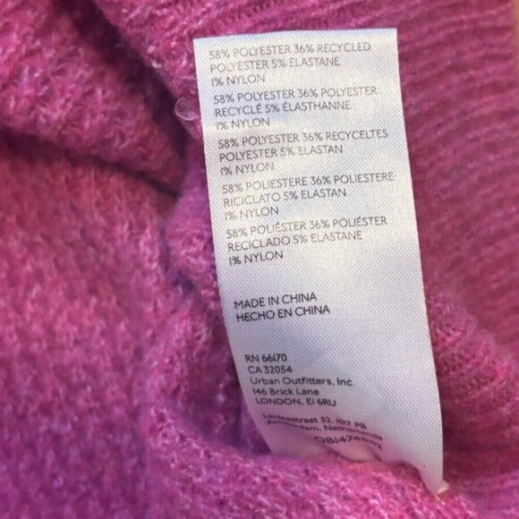 Anthropologie Maeve Pink Waffle Knit Cross Back Sweater Women’s XXS - Picture 5 of 6